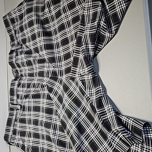 Izod perform 42" waist black and white plaid shorts - Picture 5 of 7